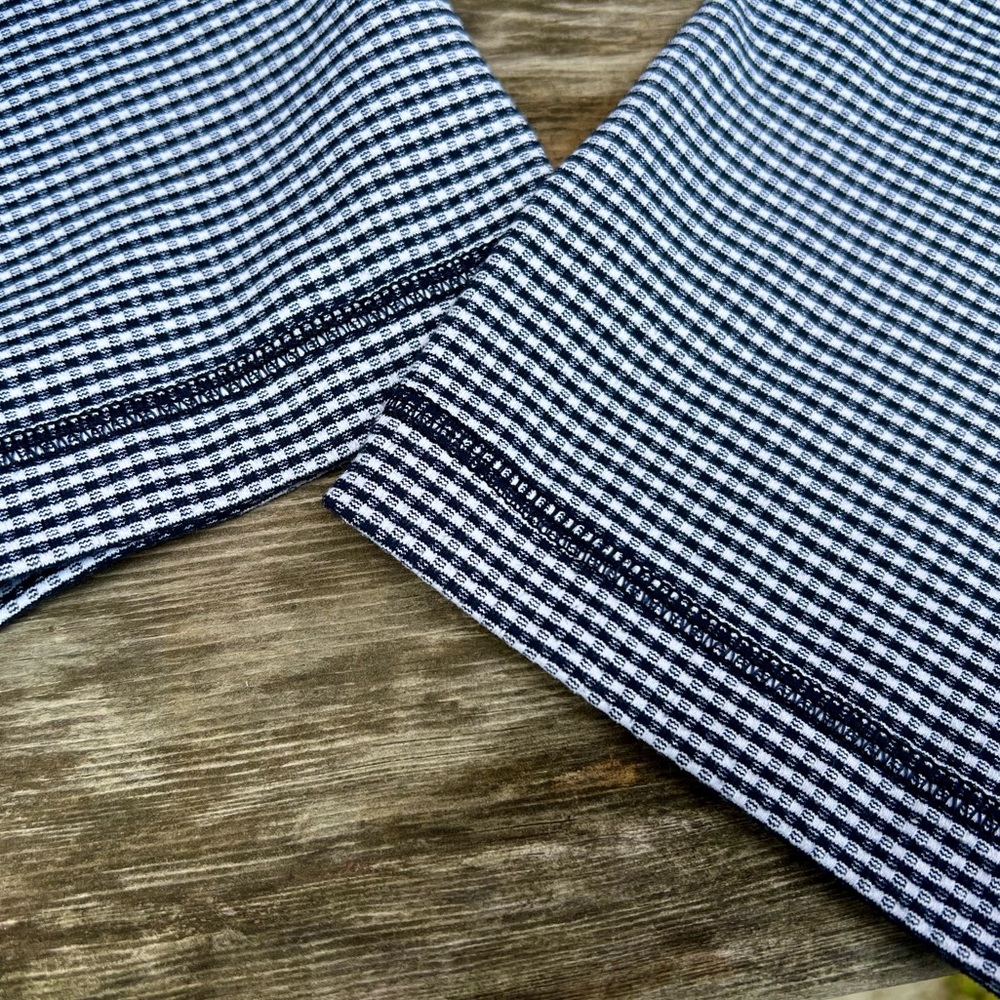 Lululemon Wunder Under Crop Black White Inkwell Gingham - Picture 5 of 9